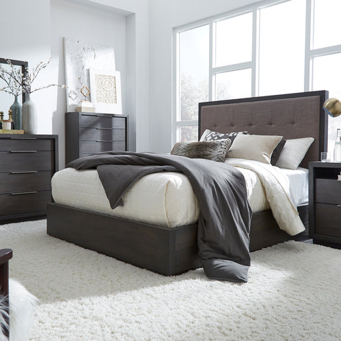 Oxford Basalt Grey Queen Bed
